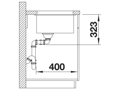 BLANCO SUBLINE 350/350-U SILGRANIT mosogató, palaszürke