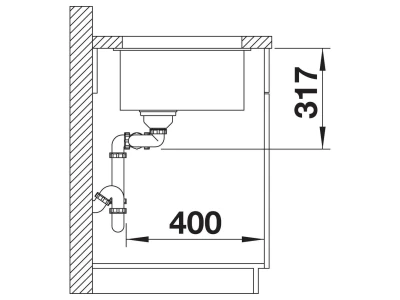 BLANCO SUBLINE 430/270-U SILGRANIT mosogató, balos, antracit
