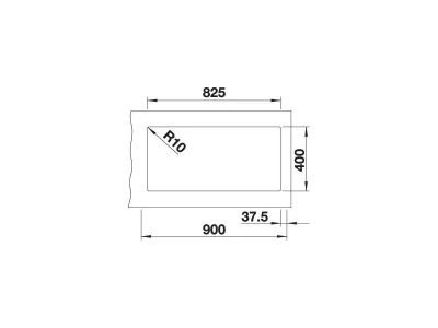 BLANCO SUBLINE 480/320-U SILGRANIT mosogató, balos, fekete