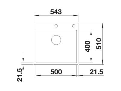 BLANCO SUBLINE 500-IF/A SteelFrame SILGRANIT mosogató, fekete, lefolyó-távműködtetővel