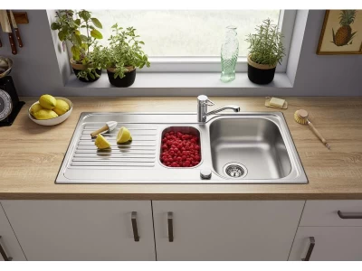 BLANCO TIPO II 6S mosogatótálca,natúr rozsdamentes acél excenterrel,tartozékkal(526622 mos+217492 lef)