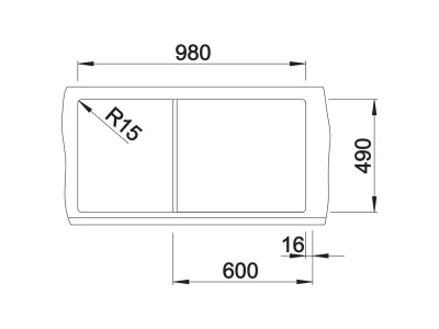 BLANCO ZENAR XL 6 S SILGRANIT mosogató, balos, fekete, lefolyó-távműködtetővel