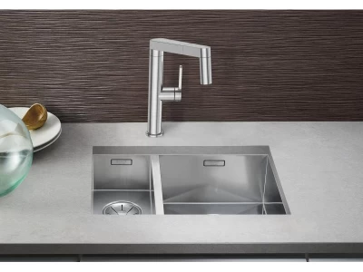 BLANCO ZEROX 340/180-U selyemfényű rozsdamentes acél mosogató, jobbos