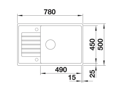 BLANCO ZIA XL 6 S Compact SILGRANIT mosogató, fekete, lefolyó-távműködtetővel