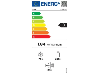 Bosch KIN96VFD0 beépíthető kombinált hűtőszekrény XL