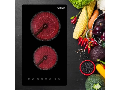 CATA - Beépíthető domino főzőlap TD-3002 BK/B