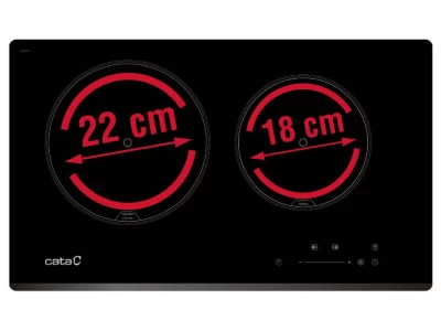 CATA - Beépíthető főzőlap domino IB-2 PLUS BK     