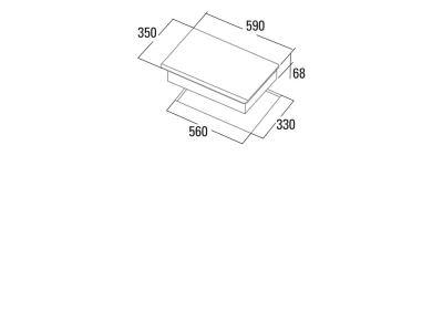CATA - Beépíthető főzőlap domino IB-2 PLUS BK     