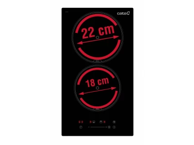 CATA - Beépíthető főzőlap domino ISB-3102 BK  