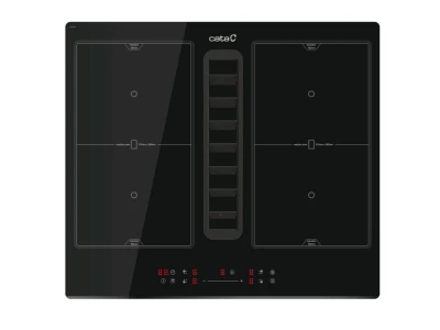 CATA - Beépíthető főzőlap kerámia indukciós, beépített elszívóval IAS-6024 + plazma filter QUADRO 800 R