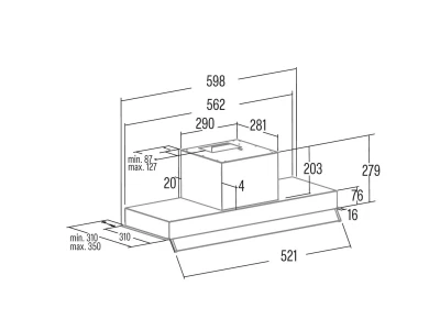 CATA - Páraelszívó Armonia 60 BK fekete 