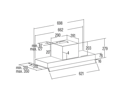 CATA - Páraelszívó Armonia 70 X inox