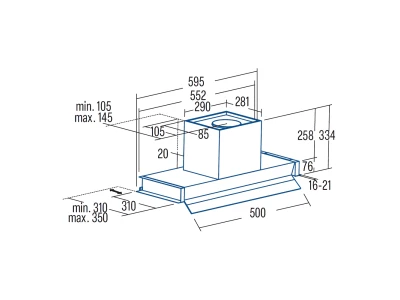 CATA - Páraelszívó Arona 60 BK/A - Fekete 