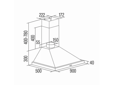 CATA - Páraelszívó Beta PRO 9000 BK fekete +  fritőz 1D30
