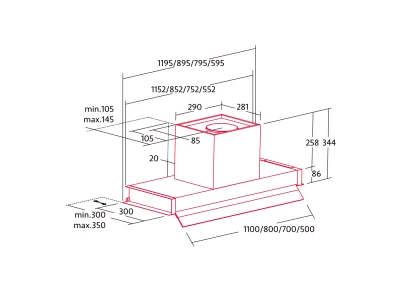 CATA - Páraelszívó Norbreeze CROWN 120 NO DRIP SS inox + Mikro MW-5120