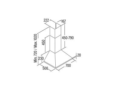 CATA - Páraelszívó Omega 700 inox X/M ÚJ 2023