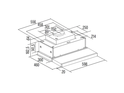 CATA - Páraelszívó TFH-6830 X LED brushless