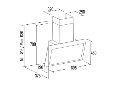 CATA - Páraelszívó Thalassa 700 GBK fekete + Fritőz 1D30
