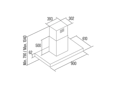 Cata - Páraelszívó Isla Legend 900 XGBK + Cata PROFESSIONAL edényszett - A készlet erejéig rendelhető!