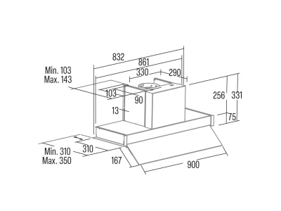 Cata - Páraelszívó TENTA 900 XGWH