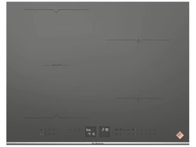 De Dietrich indukciós főzőlap, 65 cm, 4 Booster zóna, horiZone funkció, acélszürke/inox díszítő csík