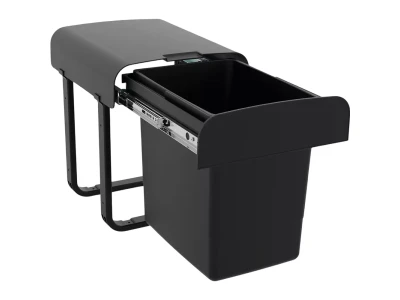 EKOTECH - Beépíthető hulladékgyűjtő ALADIN 40 BLACK BIO   1 x 15 liter