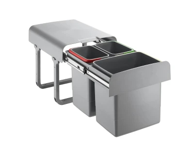 EKOTECH - Beépíthető hulladékgyűjtő EKKO 40 - 1x16 liter+2x8 liter