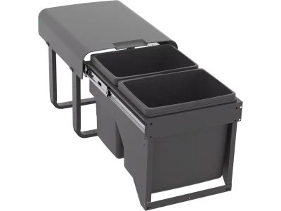 EKOTECH - Beépíthető hulladékgyűjtő EKKO FRONT 40     2x15 liter   