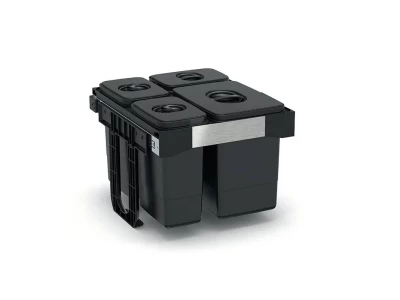 EKOTECH - Beépíthető hulladékgyűjtő FREE JAZZ 45 - 1x20 liter+3x7 liter