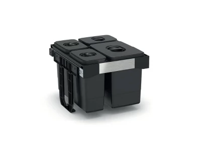 EKOTECH - Beépíthető hulladékgyűjtő FREE JAZZ 45 - 1x26 liter+3x7 liter