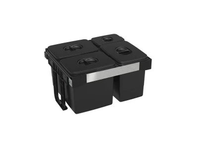 EKOTECH - Beépíthető hulladékgyűjtő FREE JAZZ 60 - 3x12 liter+1x5 liter