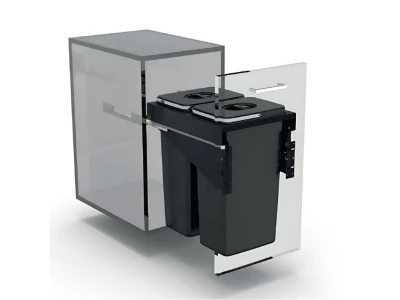 EKOTECH - Beépíthető hulladékgyűjtő FRONT 40 - 2x26 liter  