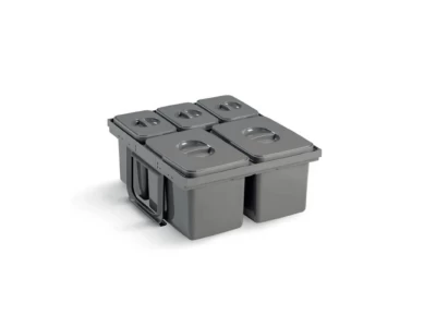 EKOTECH - Beépíthető hulladékgyűjtő JAZZ 45 - 1x12 liter+3x5 liter