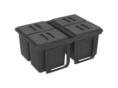 EKOTECH - Beépíthető hulladékgyűjtő JAZZ 75     4x15 liter+1x3 liter  ÚJ 2026