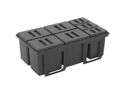 EKOTECH - Beépíthető hulladékgyűjtő JAZZ 90     4x15 liter+3x7 liter  ÚJ 2026