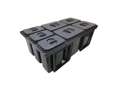EKOTECH - Beépíthető hulladékgyűjtő JAZZ 90 - 4x12 liter+3x5 liter