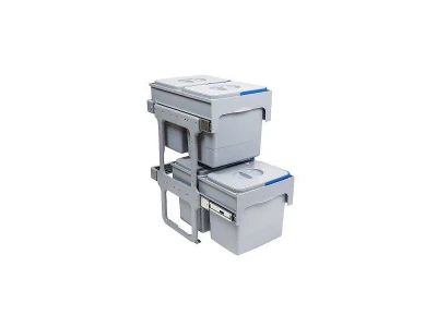 EKOTECH - Beépíthető hulladékgyűjtő TANDEM SHORT 40 - 2x15+2x12 liter