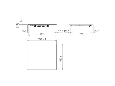 ELICA - Beépíthető indukciós főzőlap RATIO CONNEX 604 PLUS BL + CATA Edényszett PROFESSIONAL - A készlet erejéig rendelhető!
