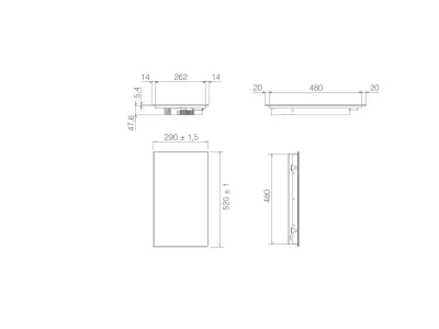 ELICA - Beépíthető indukciós kerámialap RATIO 302 PLUS CONNECT BL     PRF0199850
