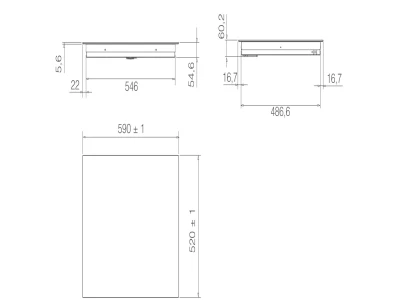 ELICA - Beépíthető indukciós kerámialap RATIO 603 BL