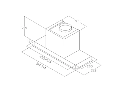 ELICA - Páraelszívó  INN 2.0 IX/A/52     PRF0201292