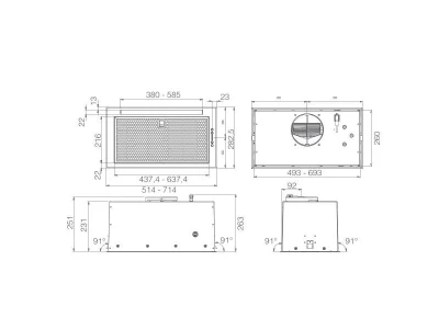 ELICA - Páraelszívó FOLD BL MAT/A/52 + hűtőtáska