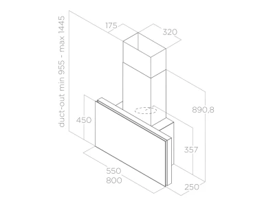 ELICA - Páraelszívó PLAT @ BL/F/55 PRF0164946A