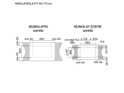ELICA - Páraelszívó  NIKOLATESLA FIT RAW BR/A/60     PRF0203695