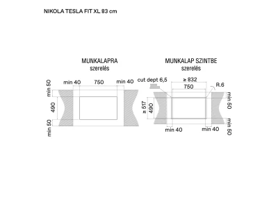 ELICA - Páraelszívó  NIKOLATESLA FIT XL RAW BR/A/83       PRF0202499