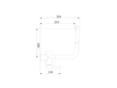 ELLECI- Csaptelep Aluna Plus K86 Black