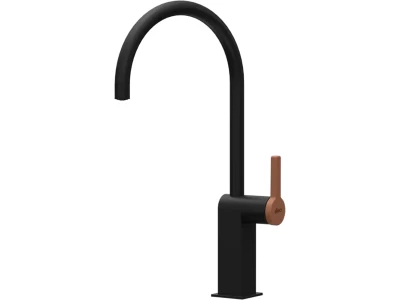 ELLECI- Csaptelep Baron matt fekete+K83 Clay