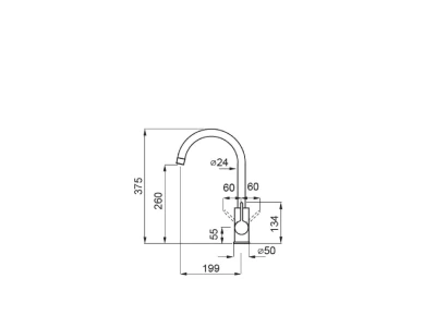 ELLECI- Csaptelep Caddy G62 Bianco