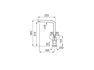 ELLECI- Csaptelep Shell Plus Granitek Tortora G43