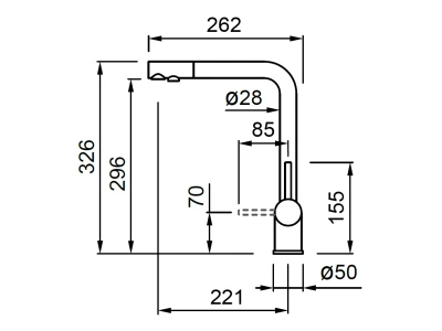 ELLECI- Csaptelep Tourmaline Plus Keratek K86